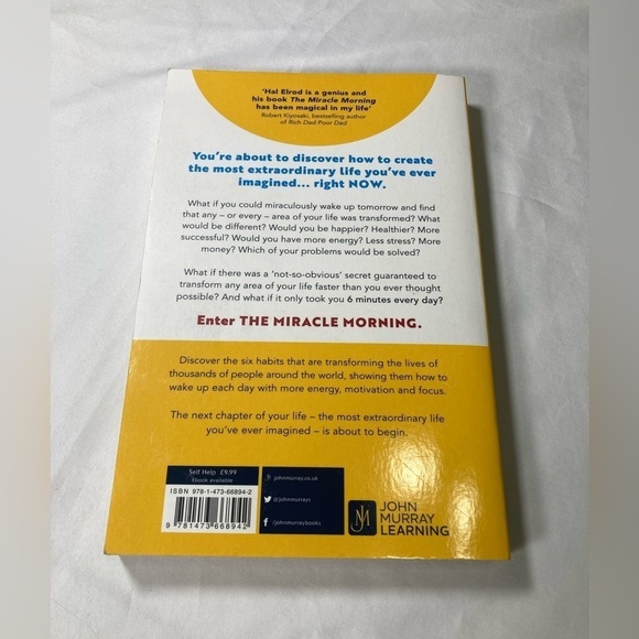 The Miracle Morning by Hal Elrod - Picture 2 of 10